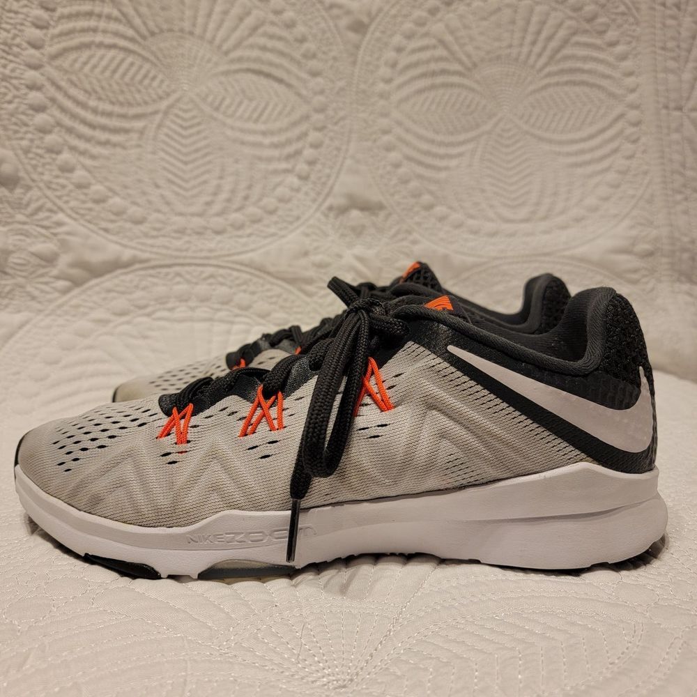 Nike Zoom Training Condition TR shoes in grey/black/orange woman's size 6.5